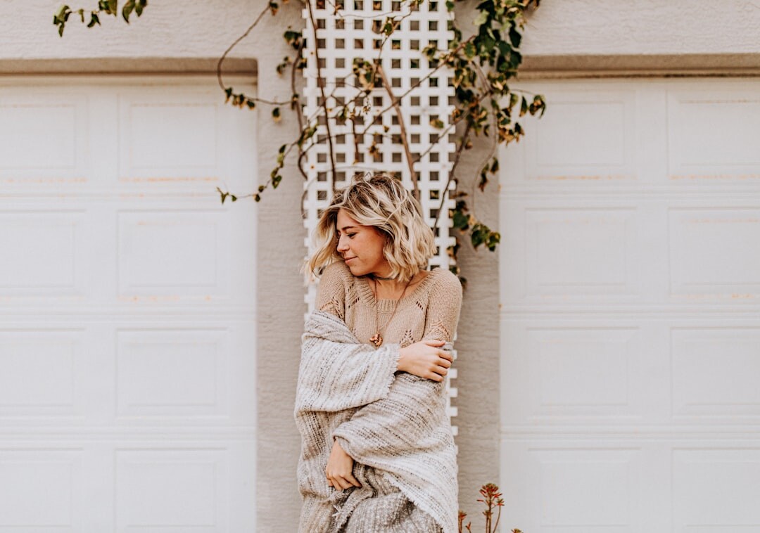 woman in neutral tone outfit