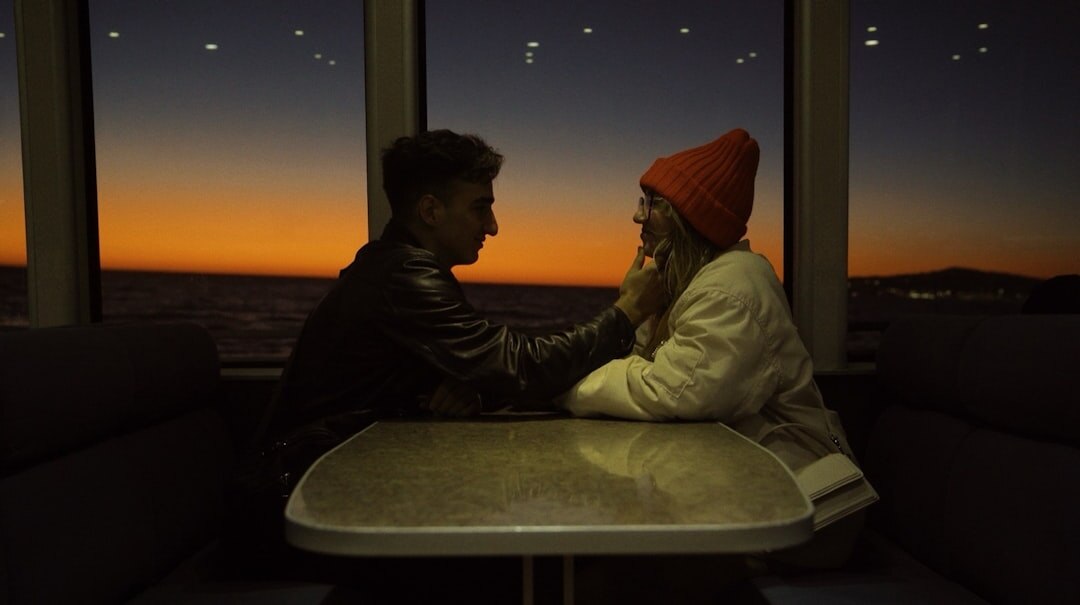 couple at beach sunset